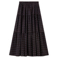 Polka-Dot Tiered Midi Skirt